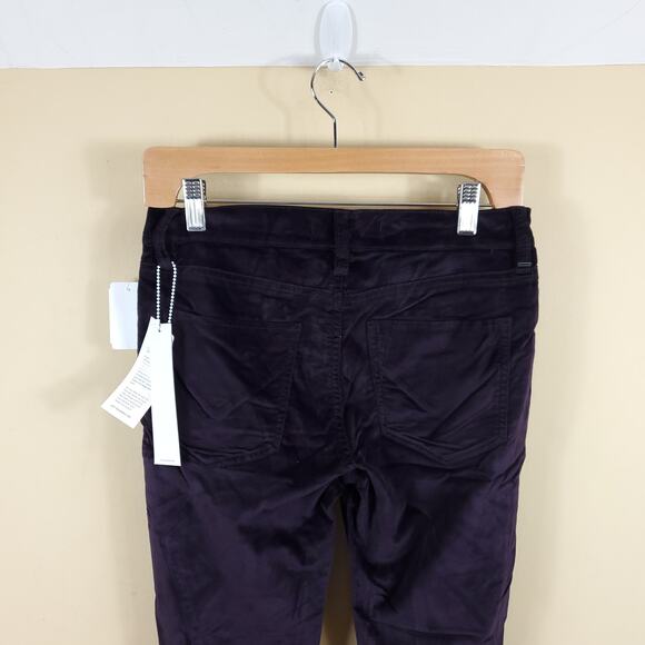 Hudson Nico Ankle Super Skinny Jeans In Degrade Burgundy Plum Size 26 - Picture 6 of 11